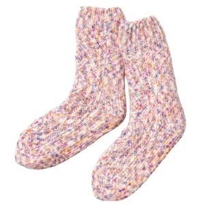❤️BUY 5 GET 3 FREE  Cable Knit Full Length Reading Sock With Faux Sherpa Lining